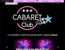 Tablet Screenshot of cabaret-club.fr